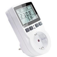 KETOTEK Merač spotreby energie do zásuvky, merač prúdu s 11 režimami, 3680W merač výkonu s LCD displejom 2