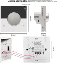 KETOTEK Smart WiFi Termosztát 16A Elektromos Padlófűtéshez Alexa Kompatibilis 2