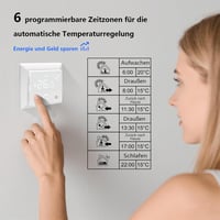 KETOTEK WiFi okos termosztát kazánhoz padlófűtéshez Alexa kompatibilis 5