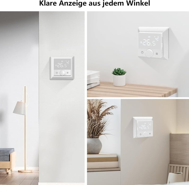KETOTEK WiFi okos termosztát kazánhoz padlófűtéshez Alexa kompatibilis