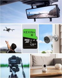 KEXIN 128GB Micro SD kártya 3 db A1 V30 U1 4K SD adapterrel 7