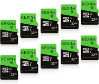 KEXIN 32GB Micro SD kártya 10 darab csomag SD adapterrel UHS-I C10 telefonhoz kamerához 1
