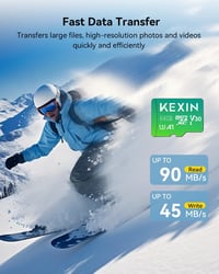 KEXIN 64GB Micro SD kártya 5 darab, UHS-I U3 V30 A1, 100MB/s, SD adapterrel, GoPro drón okostelefon 3