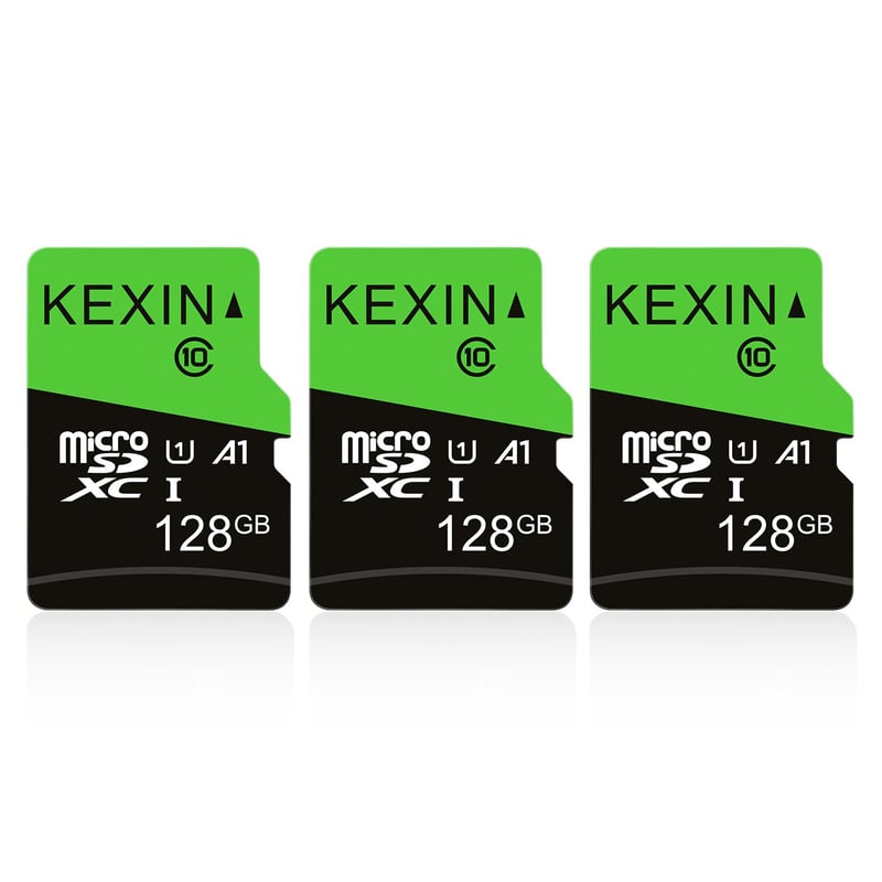 KEXIN Micro SD kartica 128 GB - pakiranje od 3 komada, s SD adapterom
