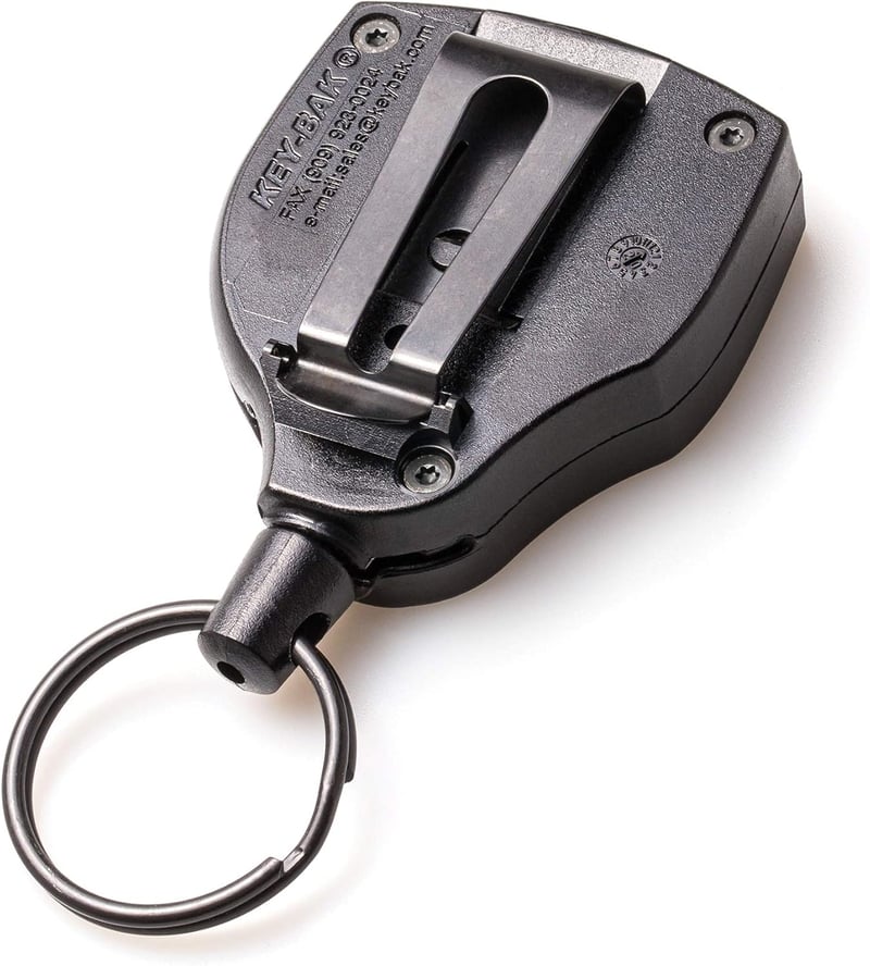 KEY-BAK kulcskarika Kevlar kötéllel 15 kulcshoz, fekete, KB Super 48 - 3.2x12.1x18, Black