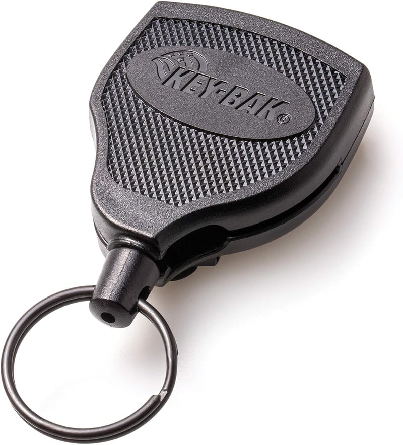 KEY-BAK kulcskarika Kevlar kötéllel 15 kulcshoz, fekete, KB Super 48 - 3.2x12.1x18, Black