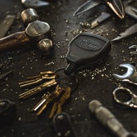 KEY-BAK kulcskarika Kevlar kötéllel 15 kulcshoz, fekete, KB Super 48 - 3.2x12.1x18, Black 6
