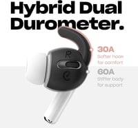 Keybudz EarBuddyz szilikon fülkampó AirPods Pro és EarPods fejhallgatóhoz - fekete 6