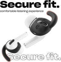 Keybudz EarBuddyz szilikon fülkampó AirPods Pro és EarPods fejhallgatóhoz - fekete 4