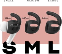 Keybudz EarBuddyz szilikon fülkampó AirPods Pro és EarPods fejhallgatóhoz - fekete 7