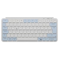 Keychron B1 Pro ultra tenká bezdrôtová klávesnica 2,4 GHz Bluetooth 5.2 75 % QWERTZ DE-ISO 800 mAh ZMK Mac Windows Linux Vintage modrá 1