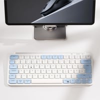 Keychron B1 Pro ultra tenká bezdrôtová klávesnica 2,4 GHz Bluetooth 5.2 75 % QWERTZ DE-ISO 800 mAh ZMK Mac Windows Linux Vintage modrá 9