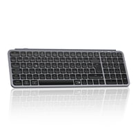 Bezdrôtová klávesnica Keychron B2 Pro, 96% ISO DE rozloženie, 2,4 GHz a Bluetooth, ultratenká, 1200 hodín výdrž batérie, ZMK/Launcher, Mac/Windows/Linux - vesmírna sivá 1
