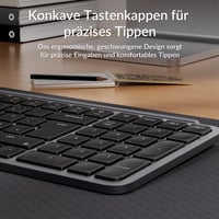 Bezdrôtová klávesnica Keychron B2 Pro, 96% ISO DE rozloženie, 2,4 GHz a Bluetooth, ultratenká, 1200 hodín výdrž batérie, ZMK/Launcher, Mac/Windows/Linux - vesmírna sivá 7