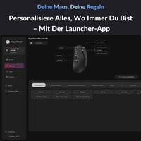 Bezdrôtová herná myš Keychron M3 Mini - PixArt 3950, 30000 DPI, 8000 Hz, Bluetooth 5.3, 55 g, Windows/macOS/Linux - Čierna 2