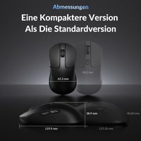 Bezdrôtová herná myš Keychron M3 Mini - PixArt 3950, 30000 DPI, 8000 Hz, Bluetooth 5.3, 55 g, Windows/macOS/Linux - Čierna 5