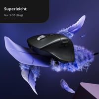 Bezdrôtová myš Keychron M6 Silent, 2,4 GHz a Bluetooth 5.3, 30000 DPI, snímač PixArt 3950, výdrž batérie 120 hodín, programovateľná herná myš pre PC, Mac, notebook – čierna 4