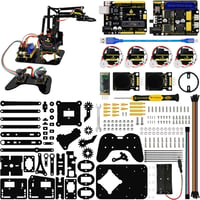 KEYESTUDIO 4 tengelyes robotkar szervomotorokkal Arduino programozható gyerekeknek 6