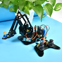 KEYESTUDIO BBC Micro:bit 4 DOF Robot Kar Kit Microbit V2-vel STEM Oktatás Programozáshoz 5