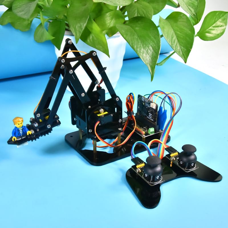KEYESTUDIO BBC Micro:bit 4 DOF Robot Kar Kit Microbit V2-vel STEM Oktatás Programozáshoz