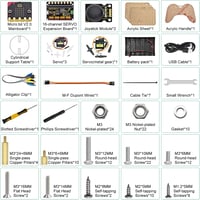 KEYESTUDIO BBC Micro:bit 4 DOF Robot Kar Kit Microbit V2-vel STEM Oktatás Programozáshoz 6