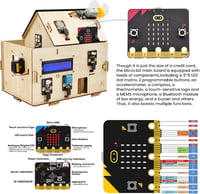 KEYESTUDIO BBC Micro:bit V2.2 IoT okosotthon készlet MakeCode és Python programozáshoz 5