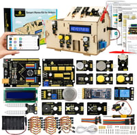 KEYESTUDIO Okosotthon Kezdőkészlet Arduino IoT Kompatibilis, Elektronikai Projektépítő Szett UN0 R3 Mikrovezérlővel, 14+ Éves Korosztálynak 1