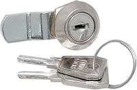 KeyMet 8mm Zárszerkezet Szekrény és Bútor Zárhoz Acélból Kulccsal 1