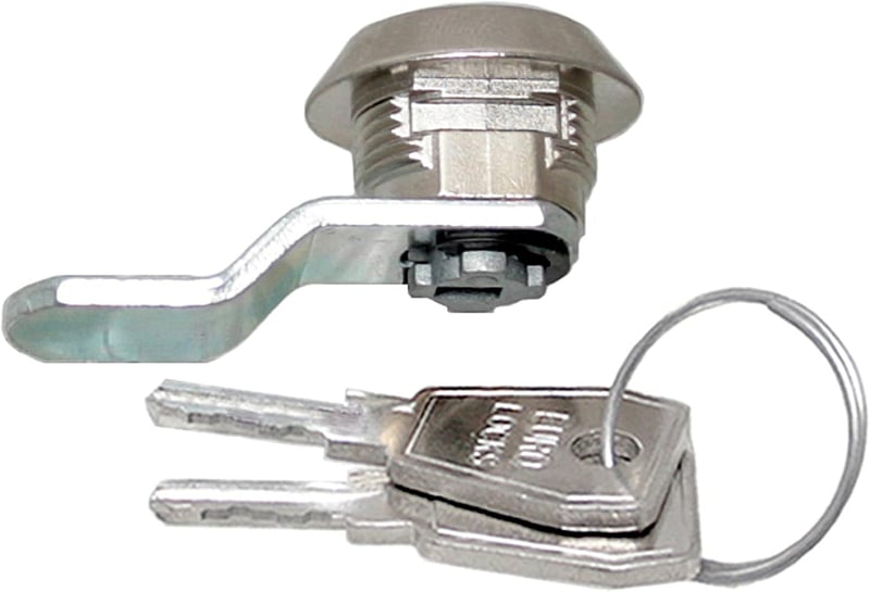 KeyMet 8mm Zárszerkezet Szekrény és Bútor Zárhoz Acélból Kulccsal