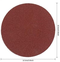 Keyohome 12 részes 5" csiszolókorong készlet fúrógéphez és forgószerszámokhoz, csiszolópaddal és szárral, finom 240-es szemcsézettel 5