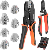 KF CPTEC 9 részes satu készlet cserélhető pofákkal, 0,5-35 mm² vezetékhez - Pack of 9 1