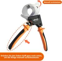 Tăietor de cabluri cu clichet KF CPTEC pentru cabluri din aluminiu și multifilare - max. 300 mm² 5