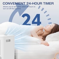 KGOGO hordozható mobil klíma 9000 BTU, 3 az 1-ben, 30 m² 8