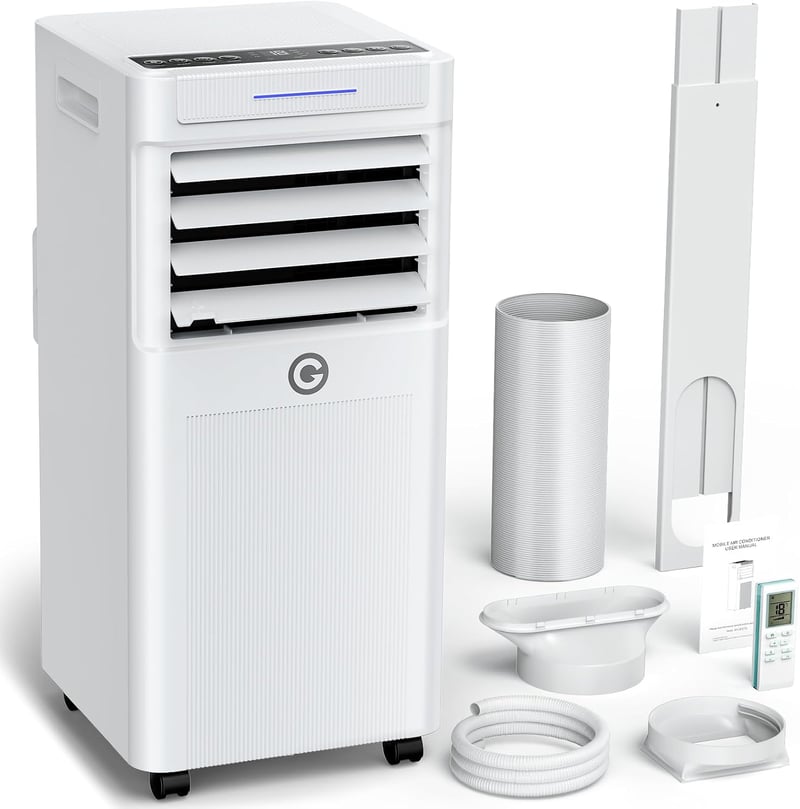 KGOGO hordozható légkondicionáló 9000 BTU, 4 az 1-ben, 25 m²-ig