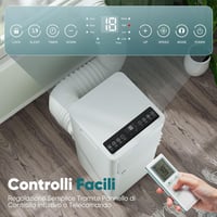 KGOGO hordozható légkondicionáló 9000 BTU, 4 az 1-ben, 25 m²-ig 6