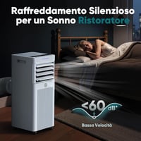 KGOGO hordozható légkondicionáló 9000 BTU, 4 az 1-ben, 25 m²-ig 4