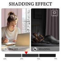 Perdele Opace KGORGE Scurte cu Inele, Blocante de Lumină, pentru Dormitor și Sufragerie 2