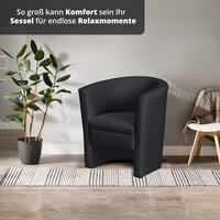 KHG Koktel stolica crna umjetna koža 73x78x60 cm Visina sjedišta 42 cm Širina sjedišta 46 cm Podstava od pjene Dnevni boravak Kutak za čitanje Gostinjska soba Uredska stolica 7