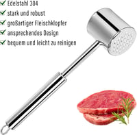 KHIINI Rozsdamentes Húsverő Kalapács Kétoldalas Schnitzel Húslágyító 4