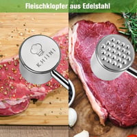 KHIINI Rozsdamentes Húsverő Kalapács Kétoldalas Schnitzel Húslágyító 2