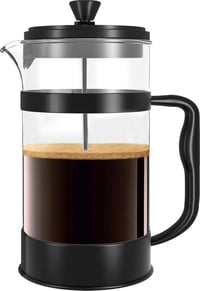 KICHLY Franciaprés Kávéfőző Rozsdamentes Szűrővel 1 Liter 8 Csésze Fekete 1