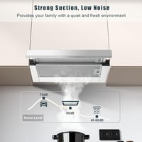 KICHPOWER 60 cm-es Páraelszívó Recirkulációs/Szívó Mód, 400 m³/h, LED Világítás, 2 Fokozat 5