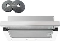 KICHPOWER 60 cm-es Páraelszívó Recirkulációs/Szívó Mód, 400 m³/h, LED Világítás, 2 Fokozat 1