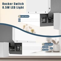 KICHPOWER 60 cm-es Páraelszívó Recirkulációs/Szívó Mód, 400 m³/h, LED Világítás, 2 Fokozat 4