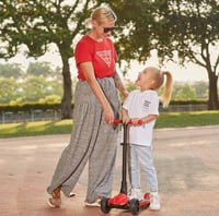 Kick'n'Roll háromkerekű gyerek roller LED világító kerekekkel, összecsukható - 3-7 éves korig 7