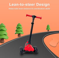 Kick'n'Roll háromkerekű gyerek roller LED világító kerekekkel, összecsukható - 3-7 éves korig 3