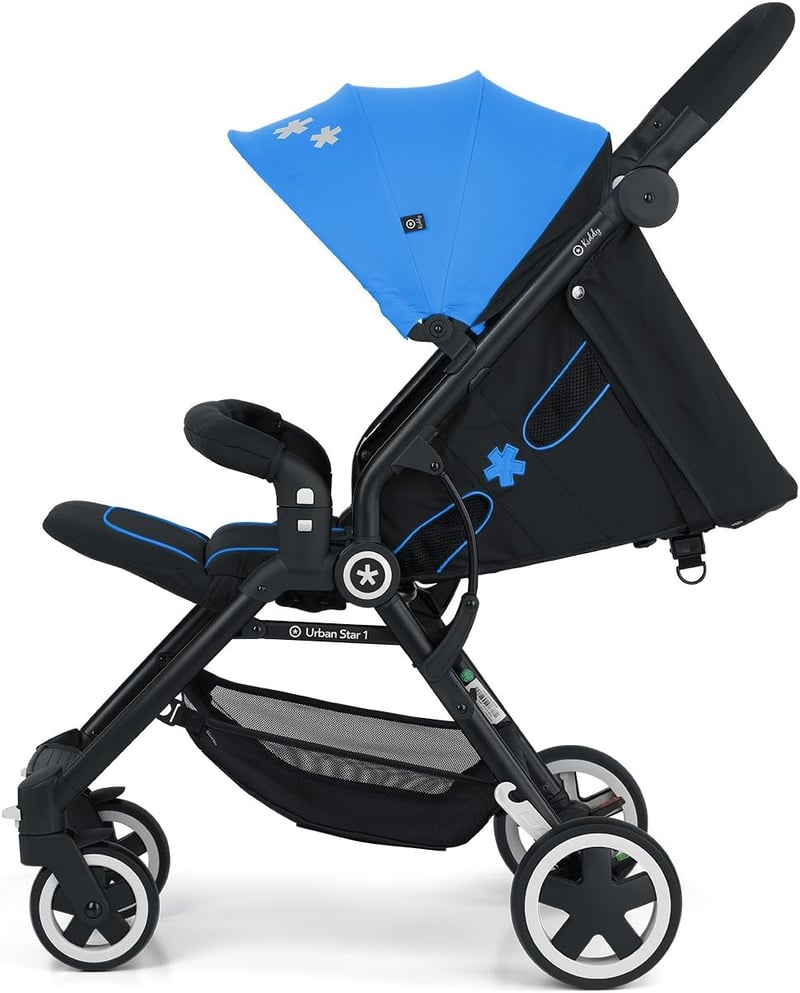 Kiddy Urban Star 1 Kompakt Babakocsi Nyári Kék