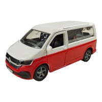 Kids Globe VW Transporter obytné auto, kovový model na spätný chod, 13,5 cm, červené, 520362 2