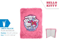 Caiet de pluș Kids Licensing Hello Kitty și prietenii, A5, liniat, copertă moale, idee de cadou pentru fete 3