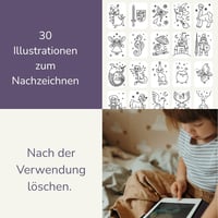 Tablă de desen luminoasă KIDYWOLF Mini Lumea Basmelor pentru copii 3
